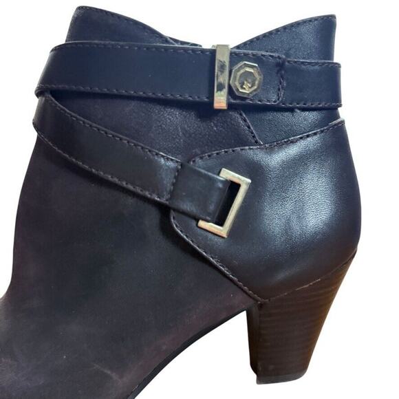 Louise Et Cie Ranier Womens Brown Leather Ankle Boots Booties Chunky Heel sz 7 - Picture 9 of 16